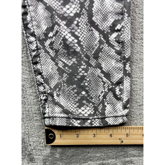 Seven7 Jeans size 6 woman snake print  high-waisted stretch denium designer - Picture 8 of 14